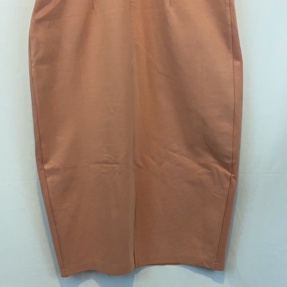 12th Heart Body Con Dress Color Block Peach Size L - Picture 6 of 9